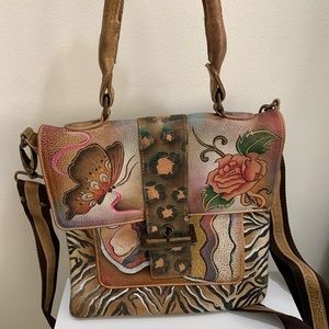 Anuschka Hand-painted Crossbody Bag